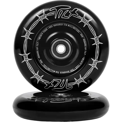 Tilt Durare Barbed Stunt Scooter Rollen 2 Stk. (110mm - Barbed Black) Tilt Durare Barbed Stunt Scooter Rollen 2 Stk. (110mm - Barbed Black)