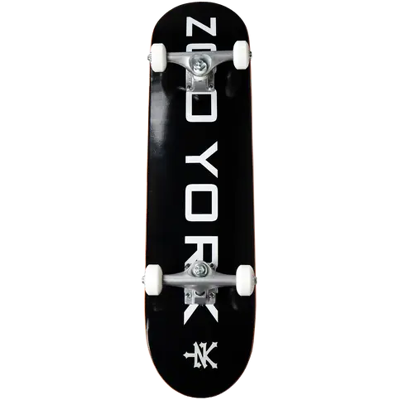 Zoo York Logo Block Skateboard komplettboard (Schwarz/Weiß) Zoo York Logo Block Skateboard komplettboard (Schwarz/Weiß)
