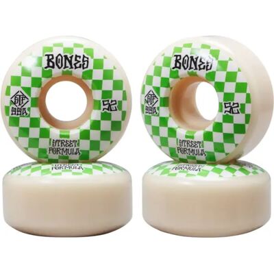 Skateboard Rollen Bones STF V3 Slims 4 Stk. (52mm - Weiß/Grün) Skateboard Rollen Bones STF V3 Slims 4 Stk. (52mm - Weiß/Grün)