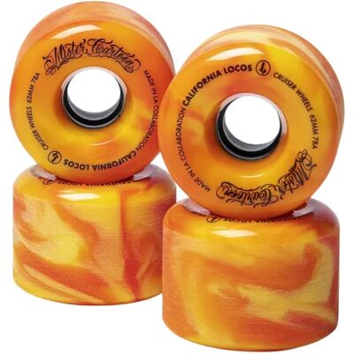 Longboard Rollen California Locos X Mister Cartoon Swirl Ink 78A (60mm - 78a) Longboard Rollen California Locos X Mister Cartoon Swirl Ink 78A (60mm - 78a)