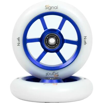 North Scooters Stunt Scooter Rollen North Signal 2 Stk. (110mm - Violet / White) North Scooters Stunt Scooter Rollen North Signal 2 Stk. (110mm - Violet / White)
