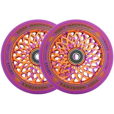 Root Industries Stunt Scooter Rollen Root Lotus 2 Stk. (110mm - Purple/Burnt Orange) Root Industries Stunt Scooter Rollen Root Lotus 2 Stk. (110mm - Purple/Burnt Orange)