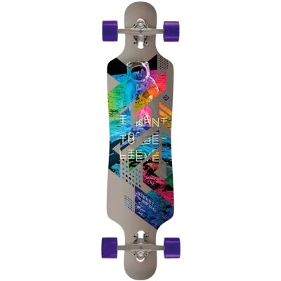 Streetsurfing Longboard Komplettboard Street Surfing I Want To Believe (39" - Grau) Streetsurfing Longboard Komplettboard Street Surfing I Want To Believe (39" - Grau)