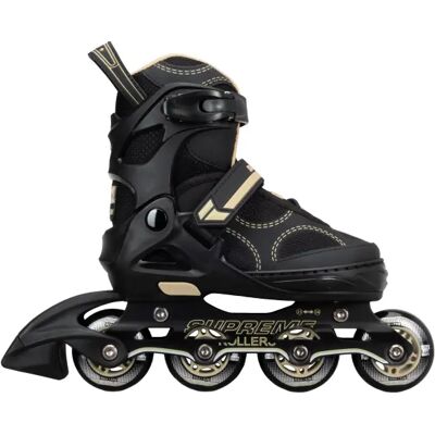 Supreme Venedig Einstellbare Rollschuhe - Schwarz/Gold - 35-38 - Unisex Supreme Venedig Einstellbare Rollschuhe - Schwarz/Gold - 35-38 - Unisex