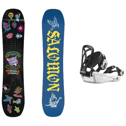Salomon Grail board + Goodtime XS Bindung Snowboard Set (Schwarz)
