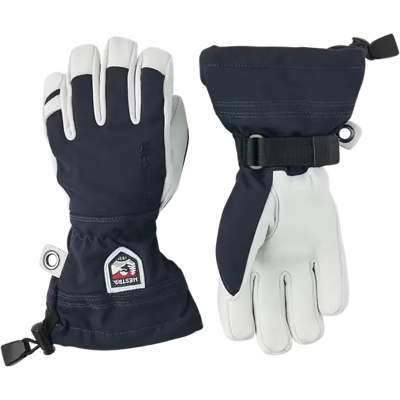 Hestra Army Leather Heli Ski Jr 5-Finger - Marine - Skihandschuh Hestra Army Leather Heli Ski Jr 5-Finger - Marine - Skihandschuh