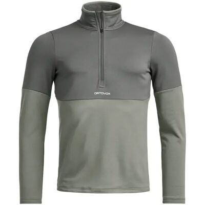 Ski Mid Layer Ortovox Fleexe Light Zip Neck (XL - Green Sage) Ski Mid Layer Ortovox Fleexe Light Zip Neck (XL - Green Sage)