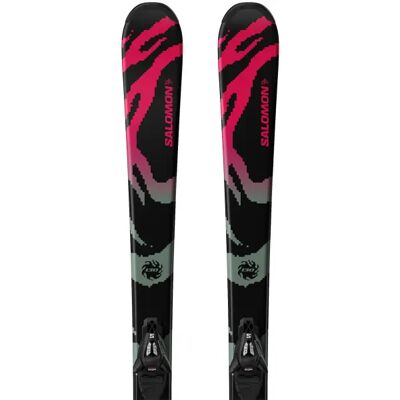 Junior Ski Salomon Qst M + C5 GW (130cm - Schwarz) Junior Ski Salomon Qst M + C5 GW (130cm - Schwarz)