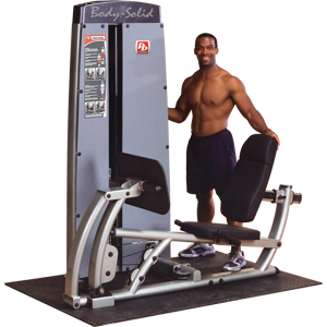 Body-Solid Pro Dual Beinpresse und Wadenmaschine DCLP Gewichtsblock 140 kg