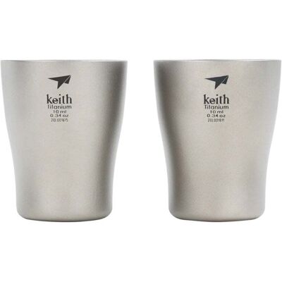 Keith Titanium Shot Glass 10 ml 2er Pack Keith Titanium Shot Glass 10 ml 2er Pack