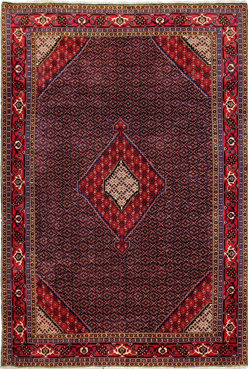 Nain Trading Perserteppich Meschkin 295x201 Dunkelbraun/Rost (Handgeknüpft, Persien/Iran, Wolle)