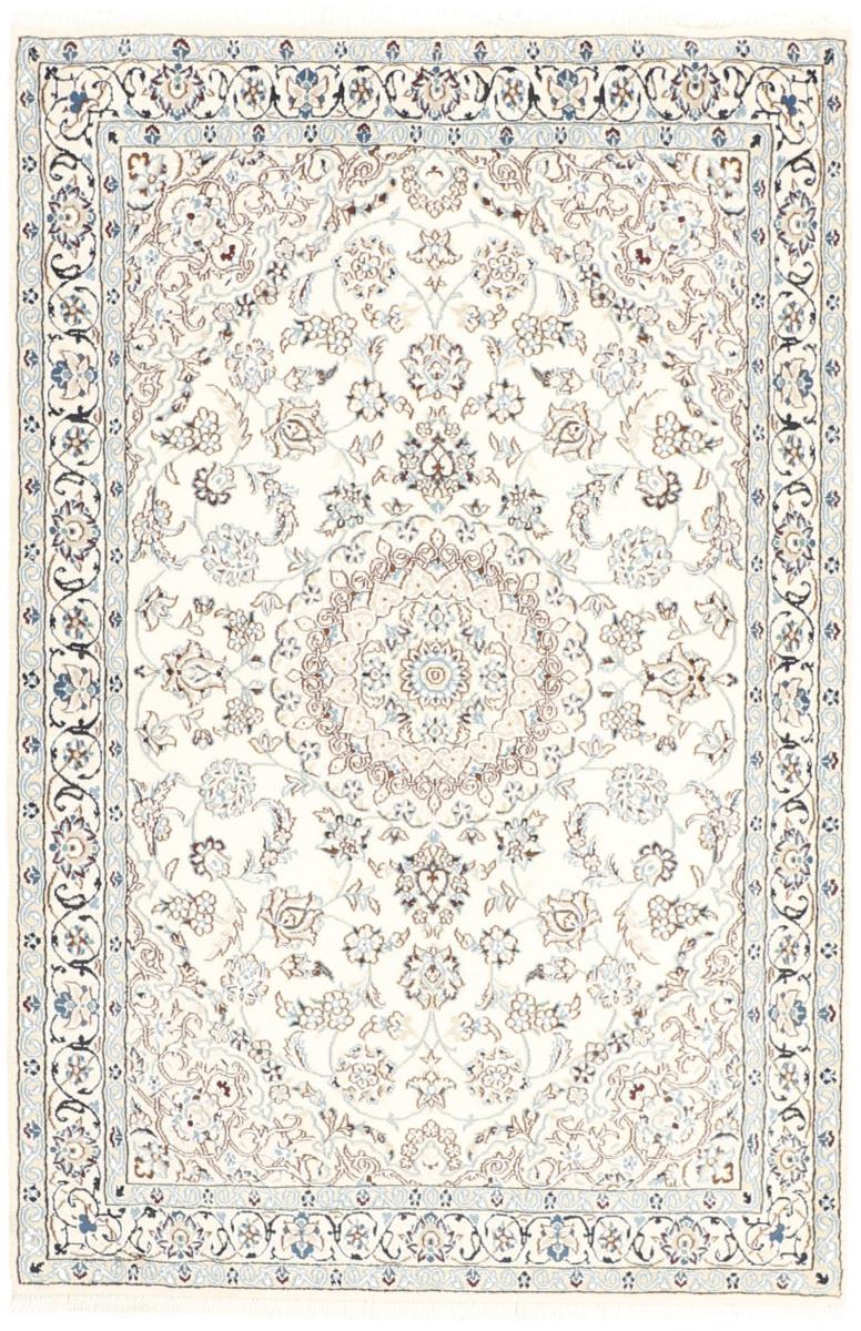 Nain Trading Orientalischer Nain 9La Teppich 178x114 Grau/Beige (Persien/Iran, Wolle mit Seide, Handgeknüpft)