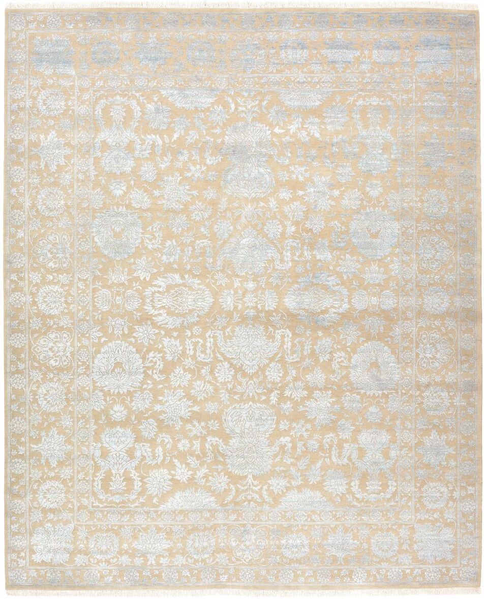 Nain Trading Orientalischer Sadraa Teppich 303x243 Grau/Beige (Indien, Wolle mit Bambus-Seide, Handgeknüpft) Nain Trading Orientalischer Sadraa Teppich 303x243 Grau/Beige (Indien, Wolle mit Bambus-Seide, Handgeknüpft)