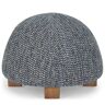 NV GALLERY Pouf TORTUGA - Pouf, Tweed in Seeblau, H37 - Blau / Grau / Braun