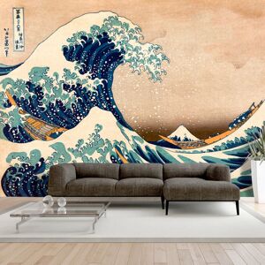 Artgeist Selbstklebende Fototapete - Hokusai: The Great Wave off Kanagawa (Reproduction)