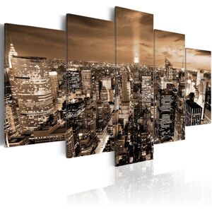 Artgeist Wandbild - New York: night light