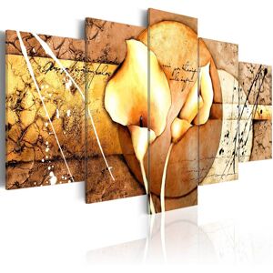 Artgeist Wandbild - The Secret of Calla Lily - Gold