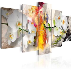 Artgeist Wandbild - Die Orchidee und die Farben