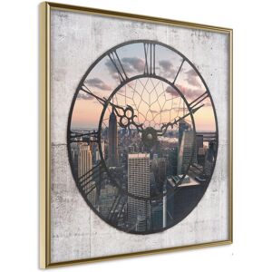 Artgeist Poster - City Clock (Square)