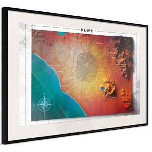 Artgeist Poster - Raised Relief Map: Rome