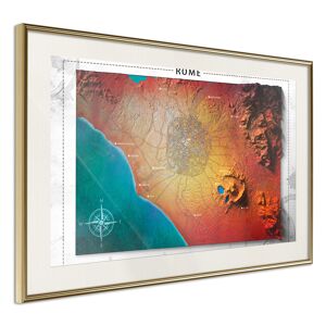 Artgeist Poster - Raised Relief Map: Rome