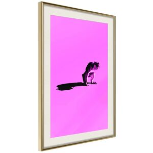 Artgeist Poster - Monkey on Pink Background