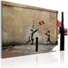 Artgeist Wandbild - Fussballspielen verboten (Banksy)