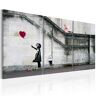 Artgeist Wandbild - Hoffnung gibt es immer (Banksy) - Triptychon