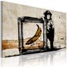 Artgeist Wandbild - Von Banksy inspiriert - Sepia