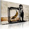 Artgeist Wandbild - Von Banksy inspiriert - Sepia