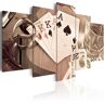 Artgeist Wandbild - Poker night - sepia