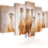 Artgeist Wandbild - Family of meerkats