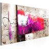 Artgeist Wandbild - Hammer (1 Part) Pink Narrow