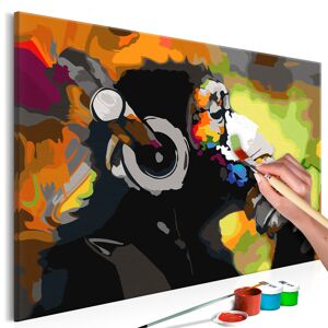 Artgeist Malen nach Zahlen - Affe mit Kopfhörer (Multicolor)