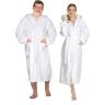 wewo fashion Frottier Unisex Kapuzenmantel weiss 3004