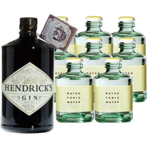 The Hendrick's Gin Distillery Hendrick’s Gin & 8 x Match Indian Tonic Set (44 % vol, 2,3 Liter)