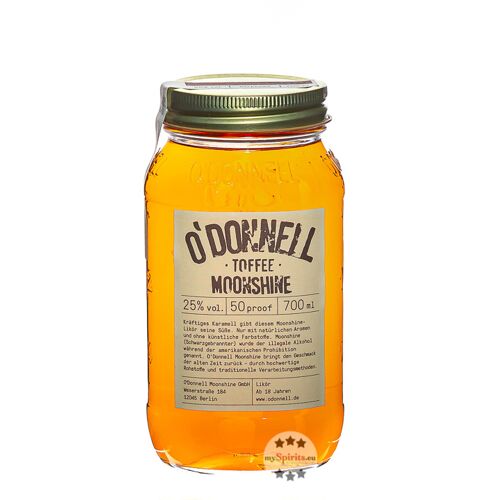 O'Donnell Moonshine O'Donnell Toffee Moonshine Likör (25 % Vol., 0,7 Liter)