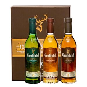 Glenfiddich Geschenk- und Probierset 12, 15 & 18 Jahre Single Malt Whisky (40 % Vol., 0,6 Liter)