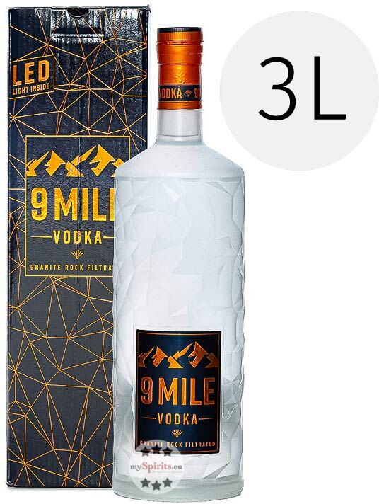 Granite Rock Distillery 9 Mile Vodka 3l (37,5 % Vol., 3,0 Liter) Granite Rock Distillery 9 Mile Vodka 3l (37,5 % Vol., 3,0 Liter)