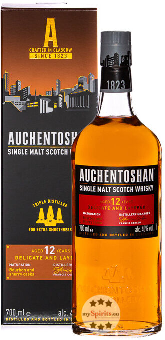 Auchentoshan Distillery Auchentoshan 12 Jahre Whisky (40 % Vol., 0,7 Liter)