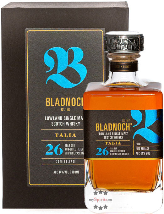 Bladnoch Distillery Bladnoch Talia 26 Jahre Lowland Single Malt Whisky (44 % Vol., 0,7 Liter)