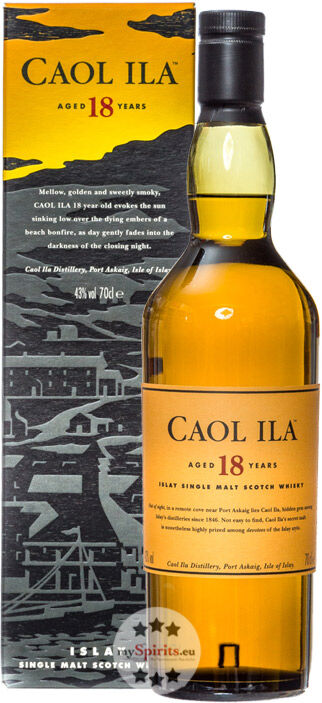 Caol Ila Distillery Caol Ila 18 Jahre Single Malt Whisky (43 % vol., 0,7 Liter)