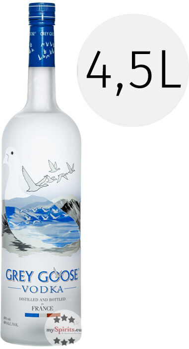 Grey Goose Vodka 4,5l (40 % Vol., 4,5 Liter) Grey Goose Vodka 4,5l (40 % Vol., 4,5 Liter)