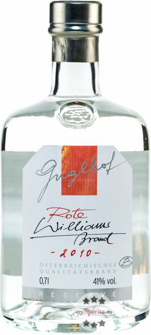 Brennerei Guglhof Guglhof Rote Williams Jahrgangsbrand (41 % Vol., 0,7 Liter) Brennerei Guglhof Guglhof Rote Williams Jahrgangsbrand (41 % Vol., 0,7 Liter)