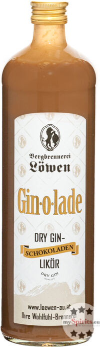 Bergbrennerei Löwen Löwen Gin-o-lade Schokoladenlikör mit Gin (25 % Vol., 0,7 Liter)