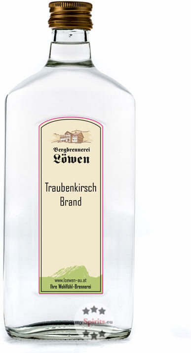 Bergbrennerei Löwen Löwen Traubenkirschen Brand (42% Vol., 0,5 Liter)