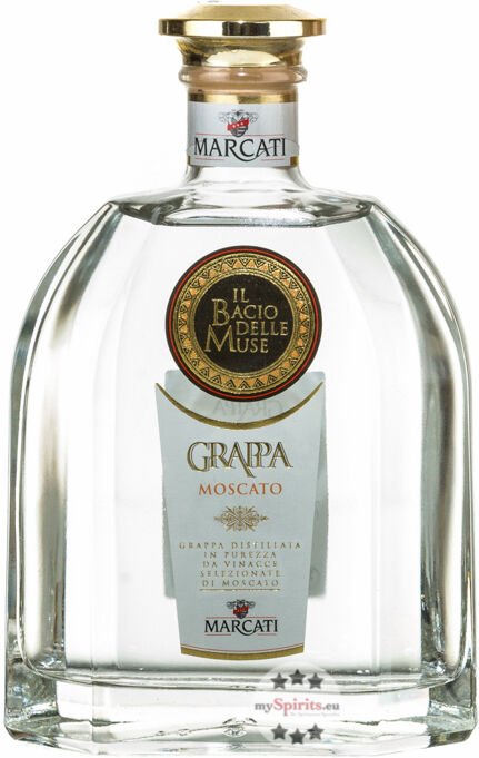 Gagliano Marcati Marcati Grappa Moscato „Il Bacio delle Muse“ (40 % vol., 0,7 Liter)