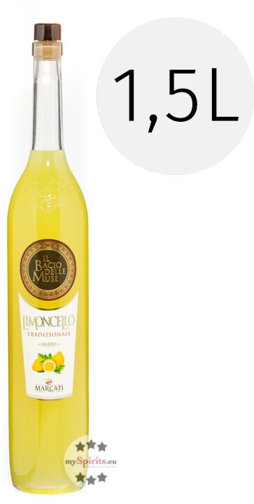 Gagliano Marcati Marcati Limoncello „Bacio delle Muse“ 1,5l (28 % Vol., 1,5 Liter)