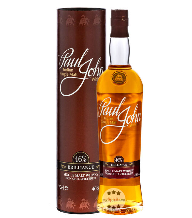 Paul John Whisky Paul John Brilliance Single Malt Whisky (46 % Vol., 0,7 Liter)