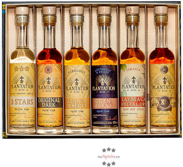 Plantation Rum Experience Box (40 - 43,5 % Vol., 0,6 Liter)